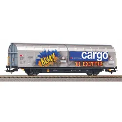 PIKO 58985 H0 Großraumschiebewandwagen Hbbillnss mit Graffiti, SBB, Ep. VI