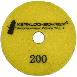 Diamantschleifpad Ø 100mm Körnung #200 - Schleifpad für Terrazzo/Stein/Marmor, Nass-/Trockenschliff, für Bodenschleifmaschine