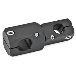 Verdrehbare Kreuz-Klemmhalter, Aluminium (475-B12-B12-ELS)