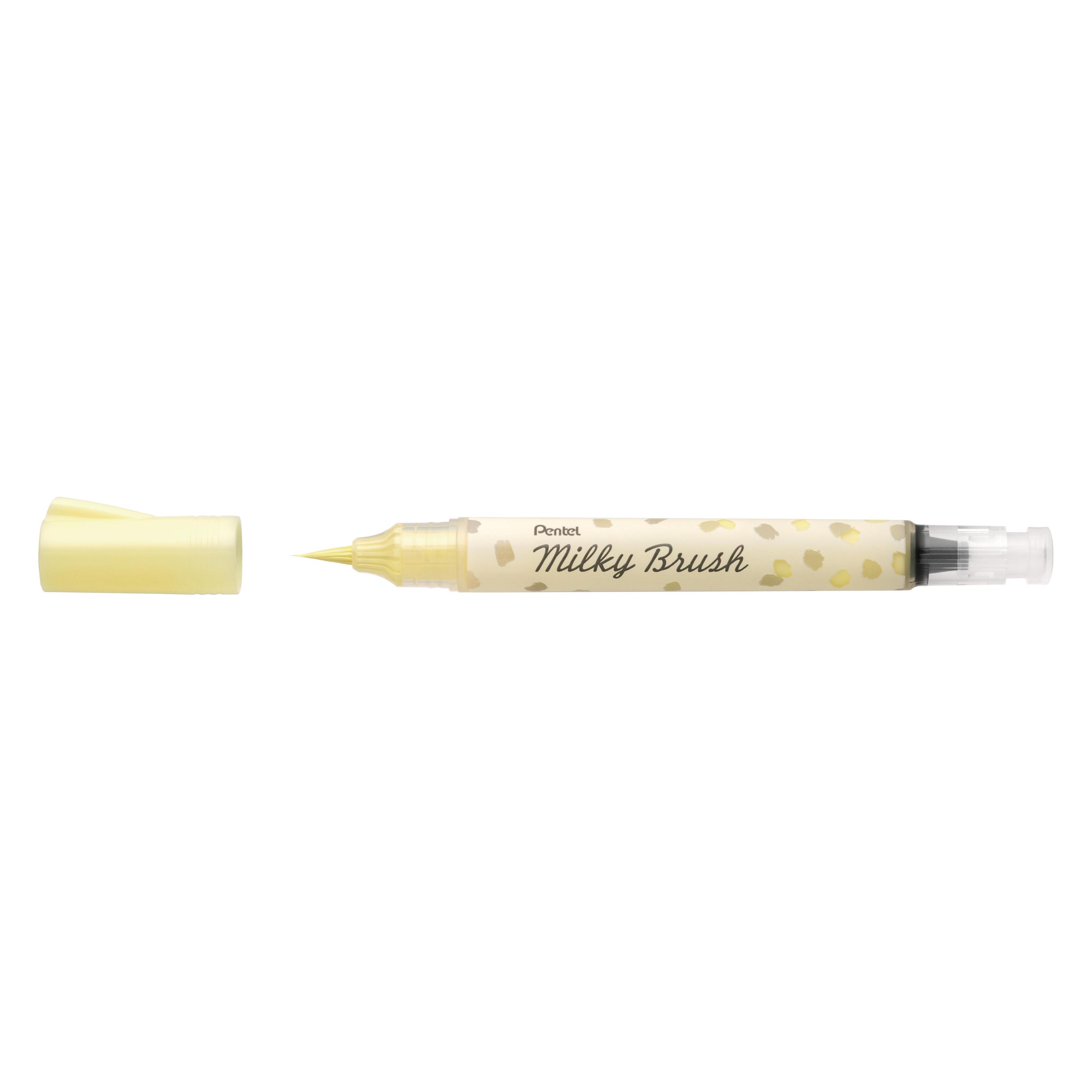 Pentel Pinselstift Milky Brush Gelb (1x) (XGFH-PGX)