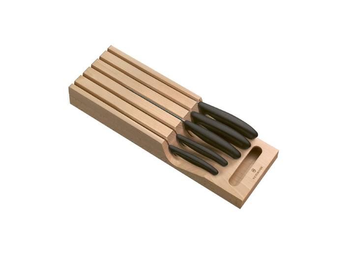 Victorinox Swiss Classic Messerblock 5 tlg. Holz