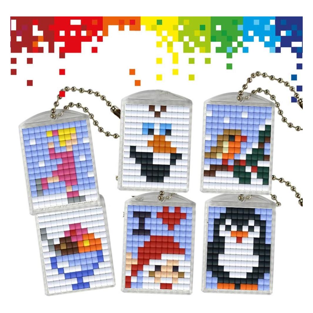 Magni PRACHT Bastelset Pixel Spass Nr. 68 Winter 6 Medaillons (62018380)