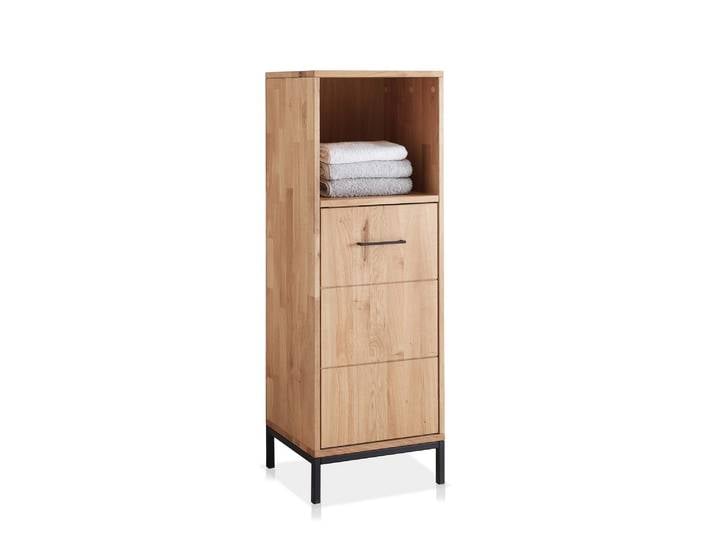 BOLTON Midi-Schrank II, Material Massivholz, Wildeiche geölt