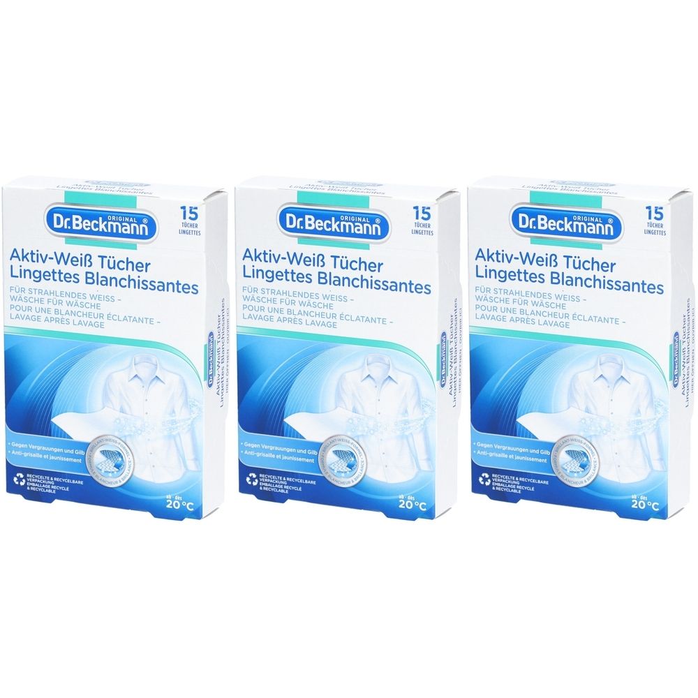 DR Beckmann Aufhellungstücher x3 3x15 St