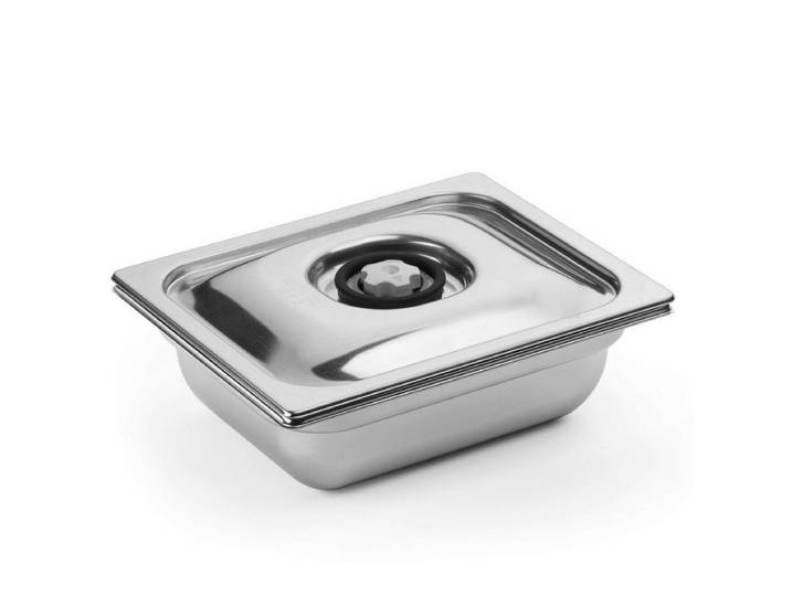 Magic Vac Vorratsdose Vakuum Behälter INOX H100 3,6L, Edelstahl / Silikon