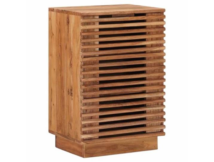 Heofavd Nachttisch aus Massivholz Akazie 40x30x60 cm Teakbraun
