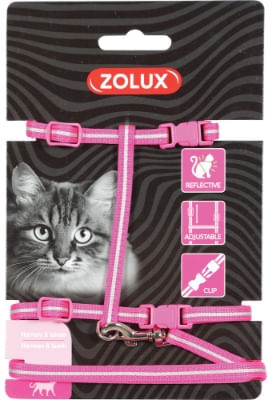 ZOLUX Pettorina con Guinzaglio Rosa ROSA