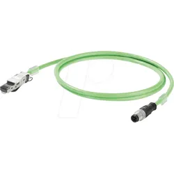 M12 RJ45 SKK015 - Schleppkettenkabel, M12 auf RJ45, 4-polig, 1,5m