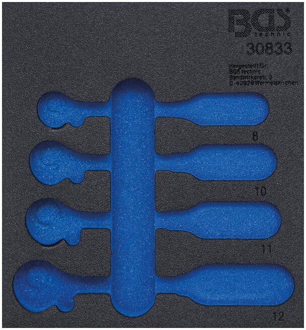 BGS Insert de servante d'atelier 1/6 : Insert de servante d'atelier 1/6, vide pour art. 30833 ; BGS technic (30833-1)
