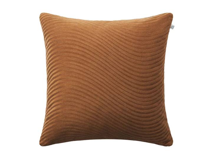 Chhatwal & Jonsson Housse de coussin Kunal 50x50 cm Cognac