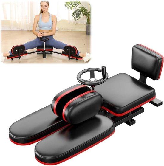 Beinscheiben-Trainer - Flexibilitäts-Trainer - Muskeldehnung - Verstellbarer Winkel - 180 Grad - Schwarz, Rot