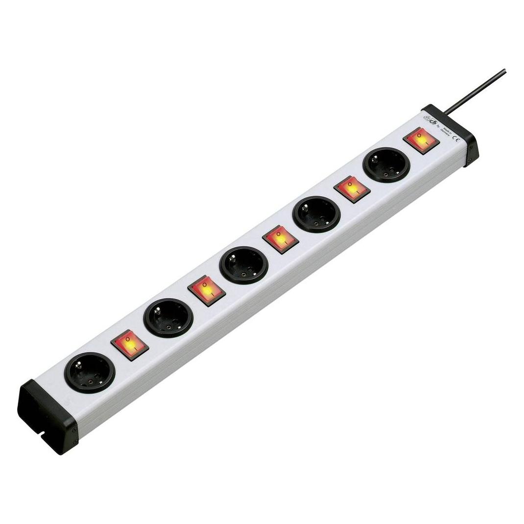 Bodo Ehmann Socket strip 5 way 5 switch Schuko 1.5m (5x, Typ 13, Typ 23, 1.50 m) (0202x00052301)
