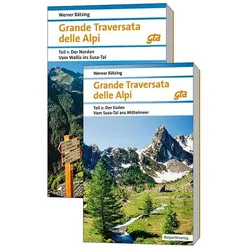 Grande Traversata delle Alpi Nord und Süd, Reisebücher von Werner Bätzing