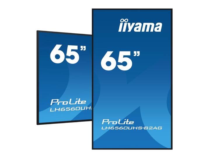 iiyama 65 inch 4K UHD professioneel digitaal informatie- en reclamebeeldscherm met geavanceerde bedienings- en connectiviteitsopties