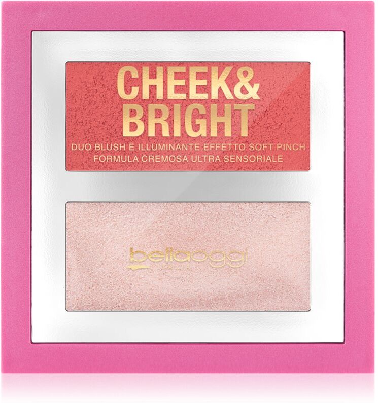 bellaoggi Cheek & Bright blusher with illuminator shade Posh Rose 5 g