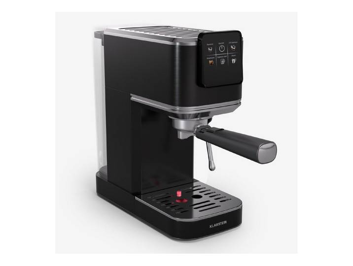 Klarstein Espressomaschine, Edelstahlfilter, Elektrisch 20 Bar Kaffemaschine Milchaufschäumer Touch