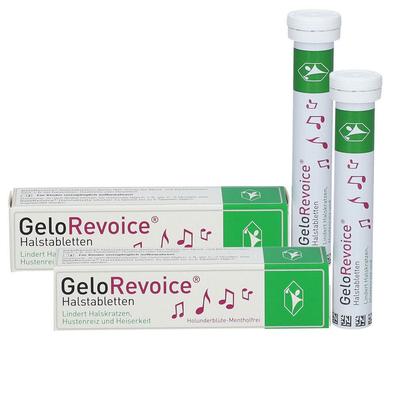 Gelorevoice Halstabletten Holunderbl.-Mentholfrei Doppelpack 2x20 St Lutschtabletten
