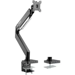 SpeaKa Professional SP-MM-810 1fach Monitor-Tischhalterung 43,2cm (17/ ) - 88,9cm (35/ ) Integriert (Tisch, 35", 15 kg), Monitor Halterung, Schwarz