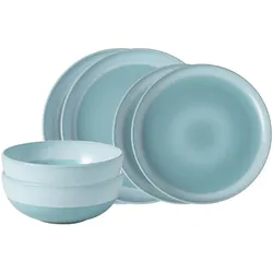 Like. by Villeroy & Boch, Geschirrset, Perlemor Aqua Basic-Set (6 Stk.)