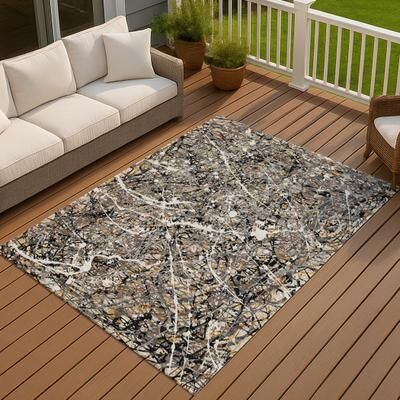 Addison Rugs Machine Washable Indoor/ Outdoor Modern Splatter Chantille Rug