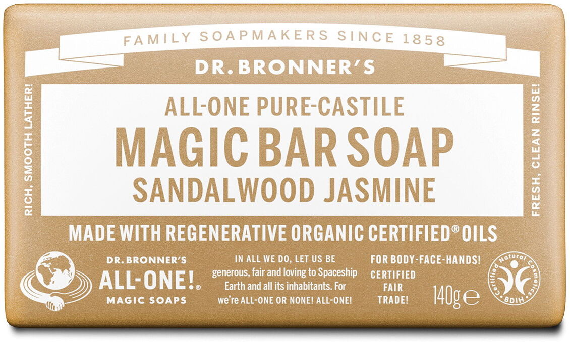 140g DR. BRONNER'S MAGIC BAR SOAP Sandalwood Jasmine
