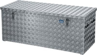 Transportkiste, Aluminium-Riffelblech mit Gasdruckdämpfer, 312 l