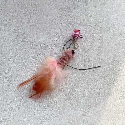 Uplift Essentials Interactive Plush Insect Replacement Teasers pink