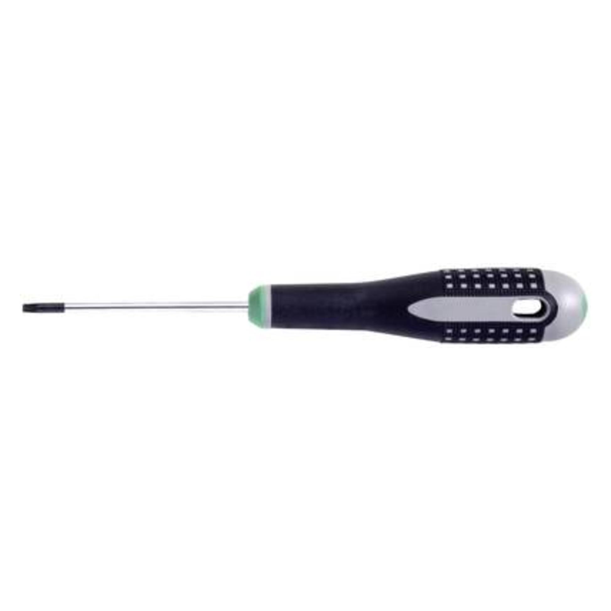 Bahco ERGO manipulationssicherer TORX - Schraubendreher mit Gummigriff, TR8 x 75 mm (TX) (BE-7908)