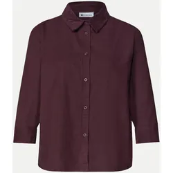 Cord-Hemdbluse Violett 36