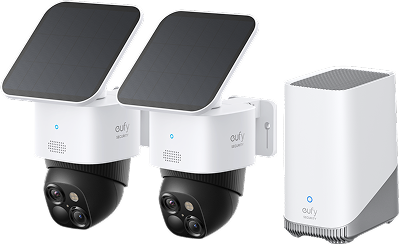 eufy Kit de 2 caméras  SoloCam S340 +HomeBase 3 Blanc
