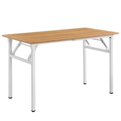 Helloshop26 - Klappbarer Küchentisch höhenverstellbar für 4 Personen 120 cm Buche und Weiß 03_0004363