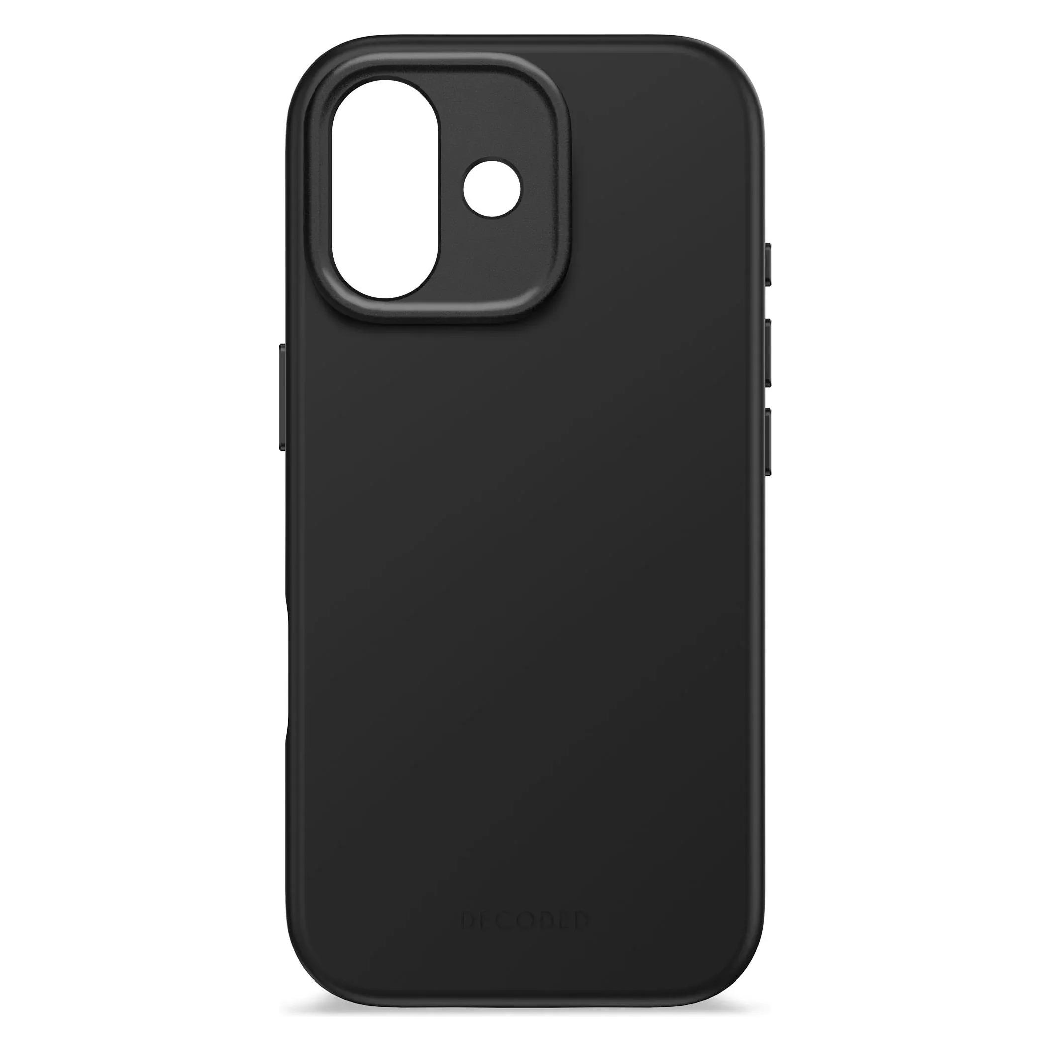 Decoded AntiMicrobial Silicone Backcover iPhone 17 Phantom Black (Apple iPhone 17) (D25IPO17BCS9PK)