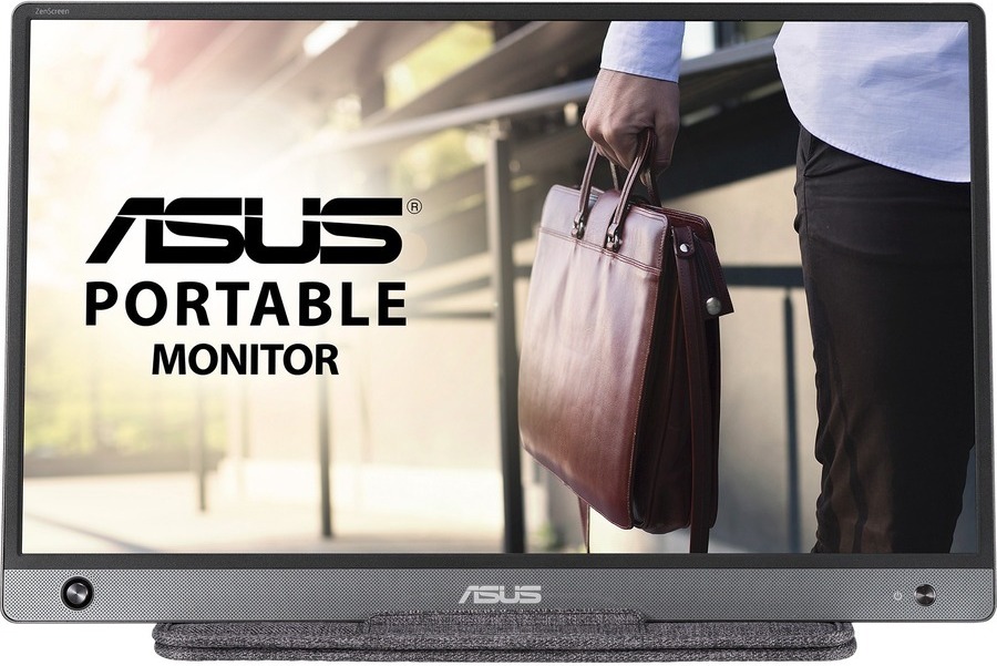 ASUS MB16AH, 39,6 cm (15.6"), 1920 x 1080 Pixel, Full HD, 5 ms, Schwarz, Grau