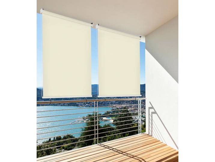Senkrechtmarkise HECHT INTERNATIONAL, beige, B:140cm L:140cm, Polyester, Polyvinylchlorid (PVC), Markisen, Senkrechtmarkise