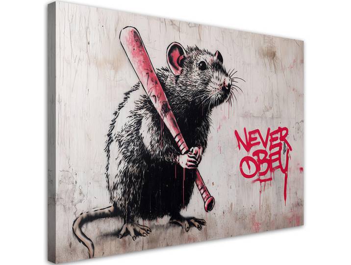 Feeby Leinwandbild Inschriften und Zitate 120x80cm, Grau, Sprichwort/Zitat, Rechteckig, 120x80 cm, Bilder & Rahmen, Bilder, Leinwandbilder