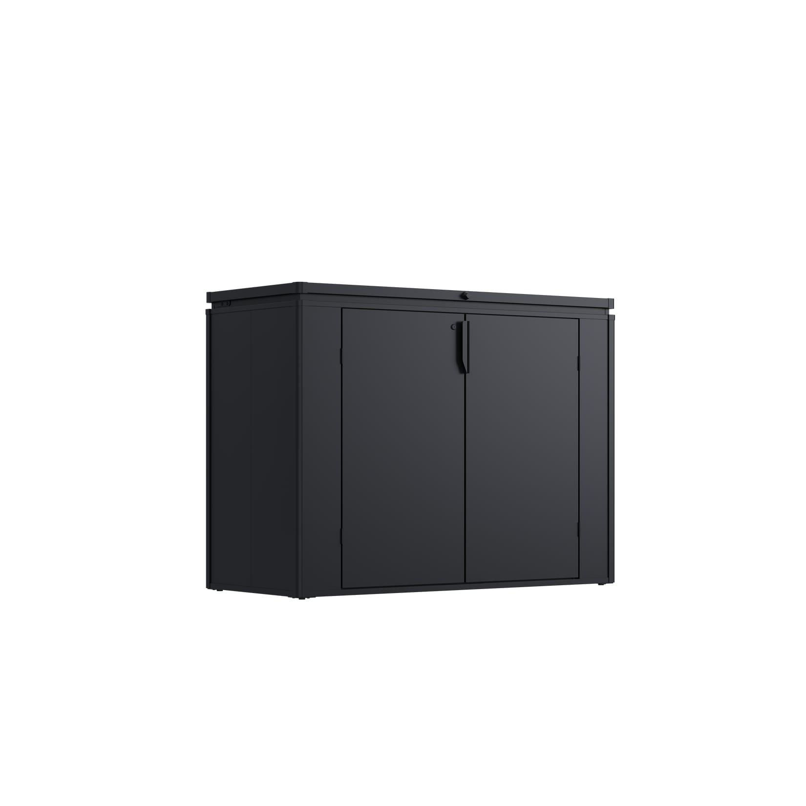 Weide Gartenbox 1340 L Anthrazit Aus Verzinktem Stahl Wetterfest