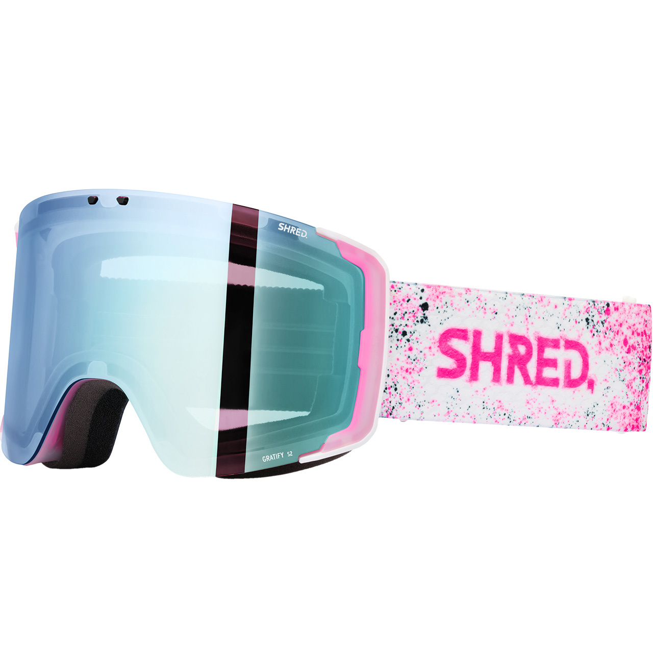 Shred Gratify pink storm CBL 2.0 ice mirror