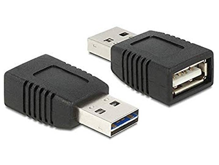 DeLock-adapter. Easy-USB2.0 A St USB A bu