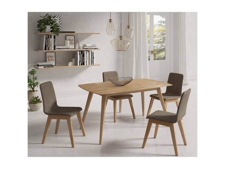 Table Cortes 140 x 80cm Marron/Hêtre