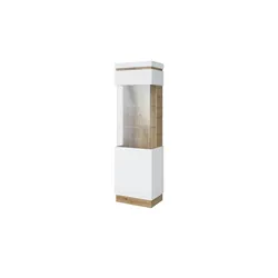 Vitrine   ¦ weiß ¦ Maße (cm): B: 60 H: 201 T: 40.0