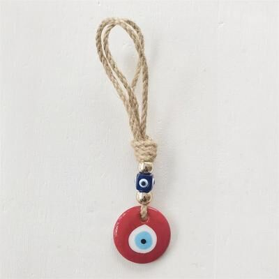 Inspire Select Handcrafted Evil Eye Glass Wall Hanging Blue Eye Protection Pendant For Home Decor 7