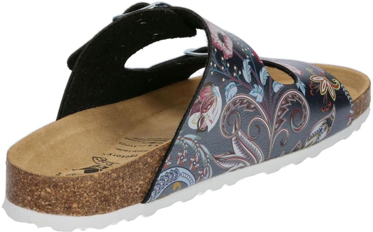Pantolette LICO "Pantolette Bioline", Damen, Gr. 42, grau, Synthetik, Schuhe Pantolette grau 42