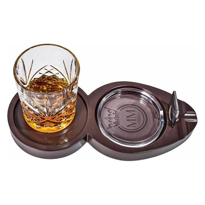Mikamax Whisky & Cigar Tray (1x, Whiskygläser) (03508)
