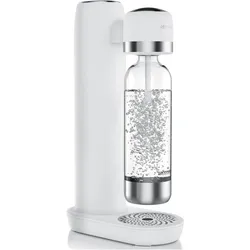 Arendo Soda Streamer mit Wasserflasche, Wassersprudler, Weiss