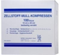 KERMA Verbandstoff GmbH ZELLSTOFF MULLKOMPRESSEN 10x20 cm unsteril 100 St 04095279