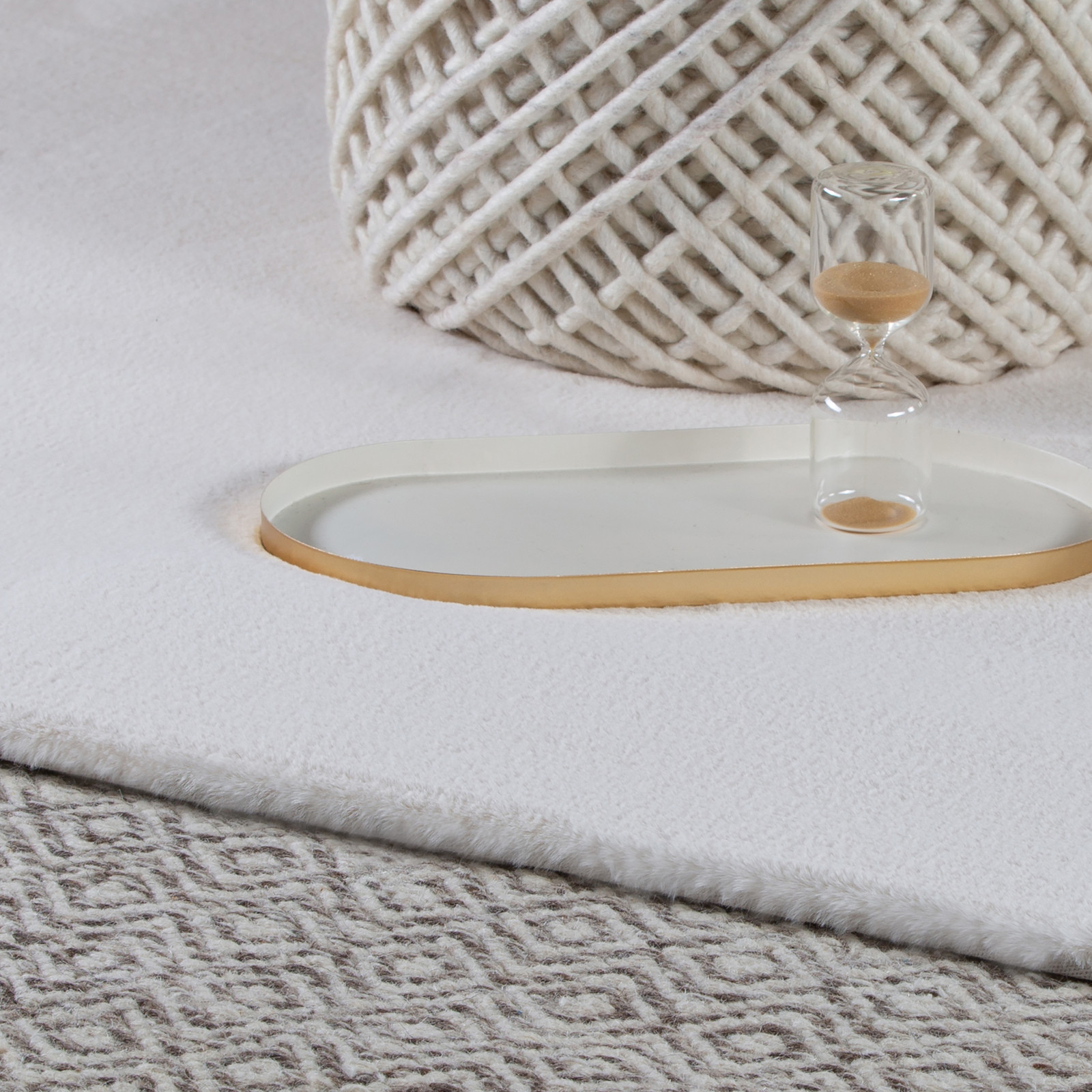 home24 My Cha Cha dierenvel beige/beige microvezel 120 x 170 cm