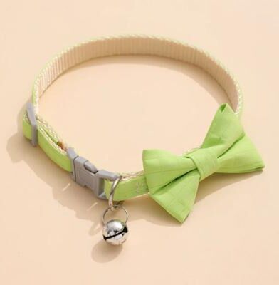 Uplift Essentials "Dainty ""Petal Soft"" Bow Safety Collar fluorescent Green"