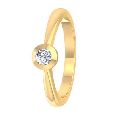 Diamantring ONE ELEMENT "Ring aus 585 Gold" Gr. 58, gold, Fingerringe, Damen, 58, 0,25, Diamantring, mit 1 Lab Grown Diamant / Labordiamant 0,25 ct
