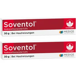 Soventol Hydrocortisonacetat 0,5% Doppelpack 2X30 g Creme