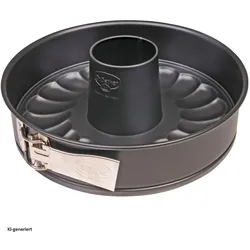 Dr. Oetker Springform mit Flach- und Rohrboden, Backform, Schwarz